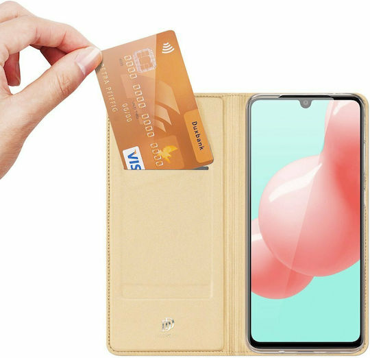 Dux Ducis Skin Pro Book Piele artificială Auriu (Galaxy A41)