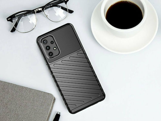 Hurtel Thunder Back Cover Σιλικόνης Μαύρο (Galaxy A32 4G)