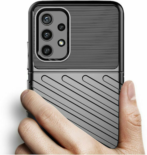 Hurtel Thunder Back Cover Σιλικόνης Μαύρο (Galaxy A32 4G)