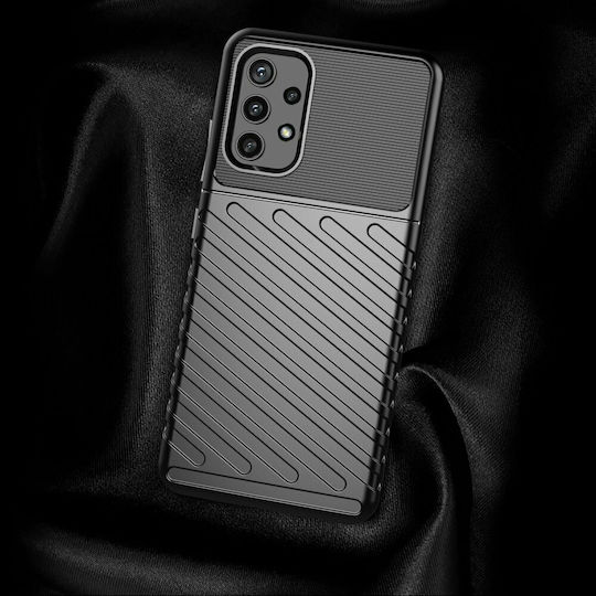 Hurtel Thunder Back Cover Σιλικόνης Μαύρο (Galaxy A32 4G)