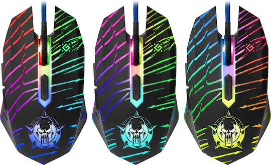 Defender Dark Agent GM-590L RGB Gaming Ποντίκι 12800 DPI Μαύρο