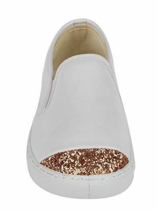 Elenross Damen Slip-Ons Weiß