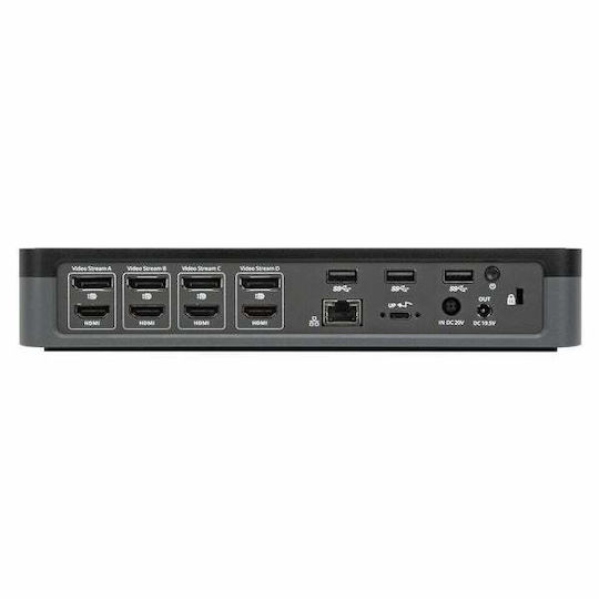 Targus USB-C Stație de andocare cu HDMI/DisplayPort 4K PD Ethernet și conexiune 4 monitoare Argintiu (DOCK570EUZ)