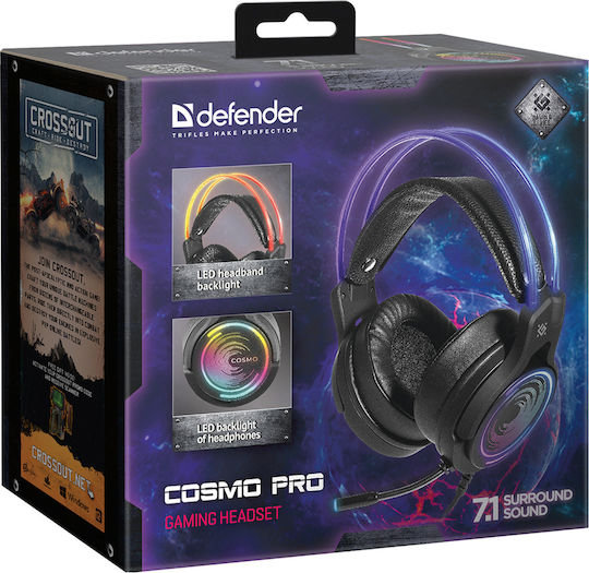 Defender Cosmo Pro Over Ear Gaming Headset με σύνδεση USB