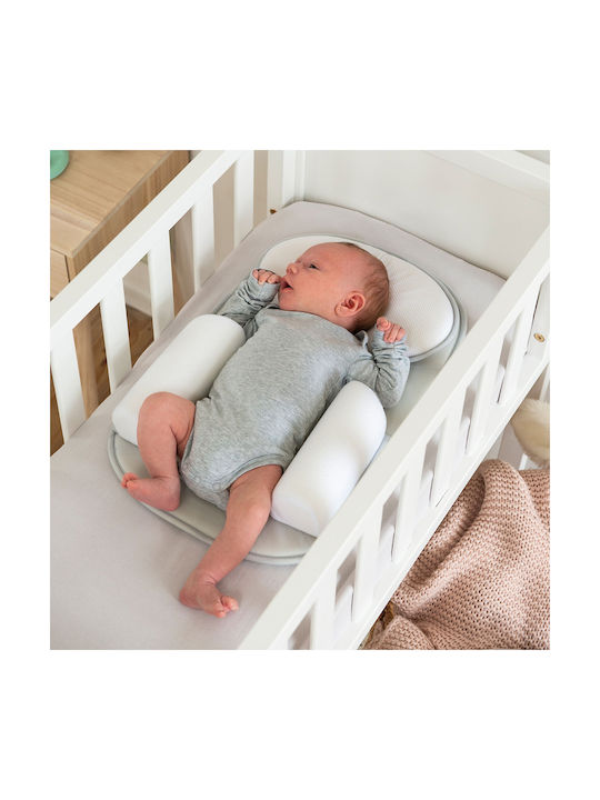 Doomoo Pernă pentru bebeluși cu reducerea spațiului Multi Sleep Alb
