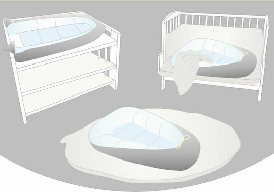 Tuttolina Royal Flounce Baby Nest Mint 80x55cm