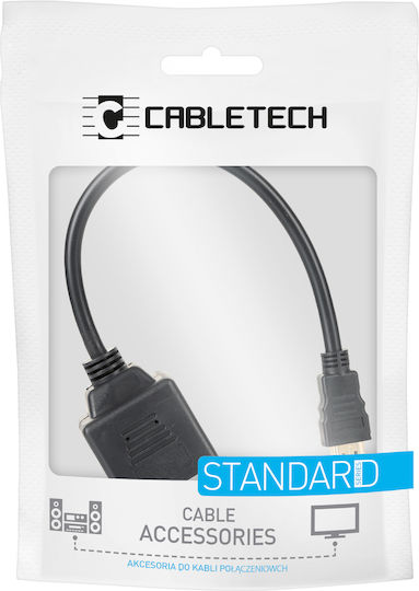 Cabletech Convertor HDMI masculin în HDMI 2x femelă 1buc DM-0950-L
