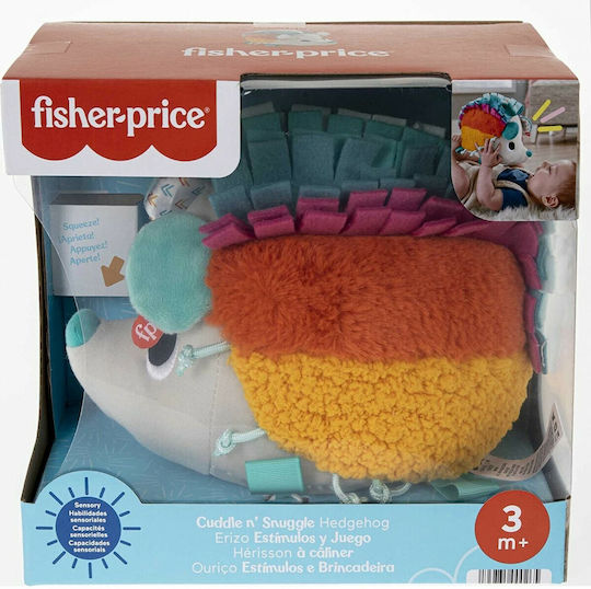Fisher Price Animal Soft Hedgehog - Rainbow made of Fabric with Sounds for 3++ Months