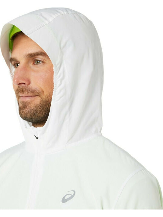 Lite Show Jacket Brilliant White / Hazard Green