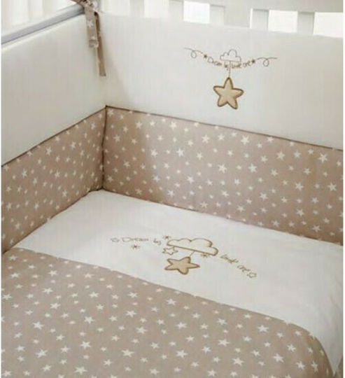 Funna Baby Set Für Krippe Big Dream Gray 6Stück