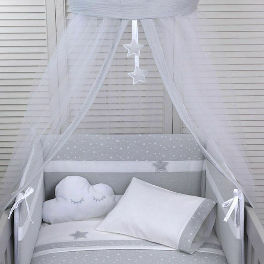 Baby Oliver Set Pentru Pătuț Gri 2 Bucăți