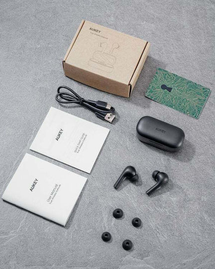 Aukey EP-T21S Move Compact II In ear Bluetooth хендсфри Слушалки с Устойчивост на Пот и Кутийка за Зареждане Черен