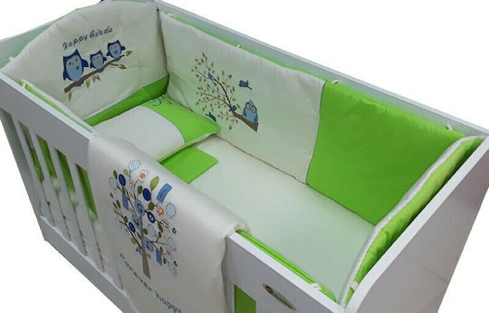 Beboulino Baby Crib Bedding Set Forever Happy 9pcs 70x130cm