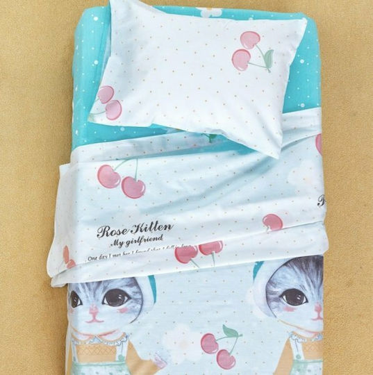 Palamaiki Baby Crib Bedding Set Baby Satin 3pcs Multicolour
