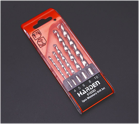 Harden Satz 5 Diamantbohrer Hartmetall mit Zylindrischem Schaft für Gemäuer
