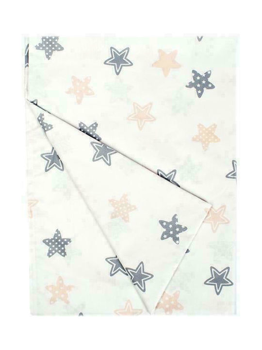 Dimcol Σετ Σεντόνια Μονά Βαμβακερά Star 103 Grey 160x240cm 2τμχ