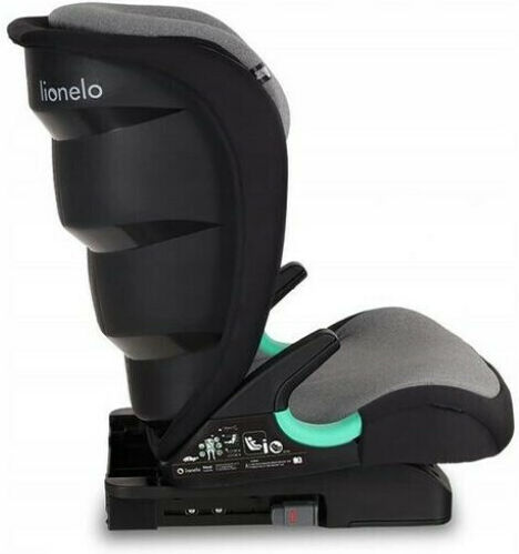 Lionelo Neal Scaun Auto pentru Copii i-Size cu Isofix Black Onyx 15-36 kg