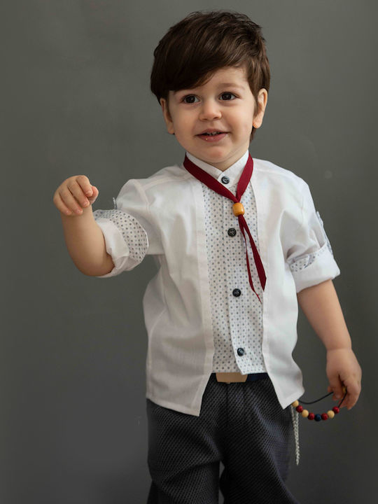 Bonito Baby Βαπτιστικό Κοστούμι Μπλε 5τμχ Bonito Baby Βαπτιστικό Κοστούμι Μπλε 5τμχ