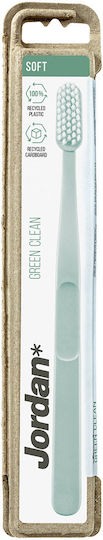 Jordan Green Clean Manual Toothbrush Soft Light Blue 1pcs