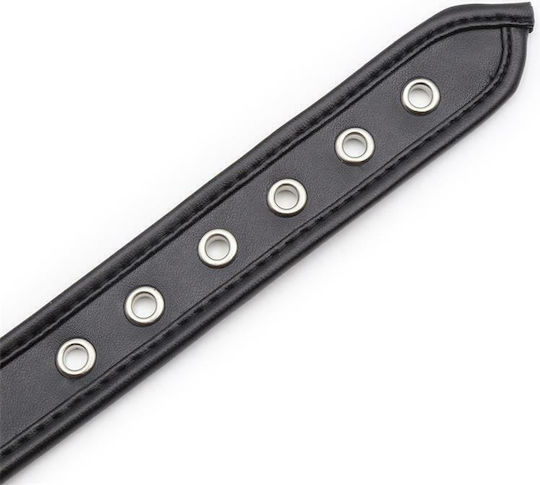Fetish Addict Collar With Hoop Halsband Black