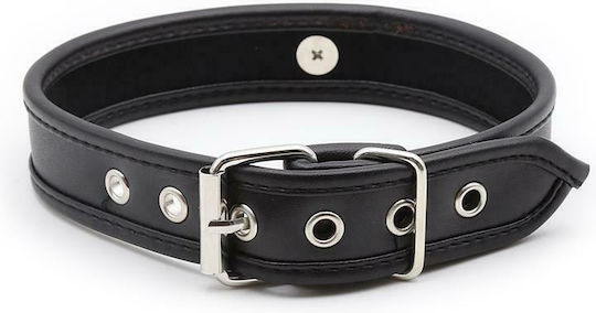 Fetish Addict Collar With Hoop Halsband Black
