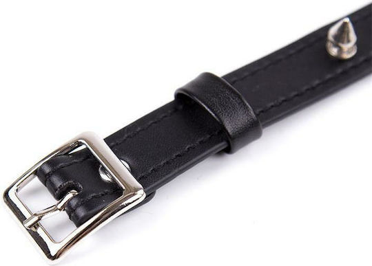 Fetish Addict Adjustable Collar with Spikes 43cm Collar Black
