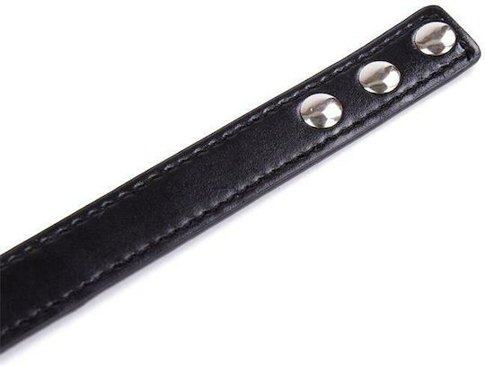 Fetish Addict Adjustable Collar With Hoop Яка 38.2cm в Черен Цвят