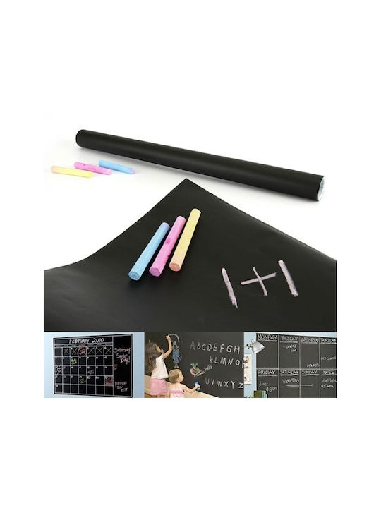 Kids Vinyl Wall Sticker Chalkboard 200x60cm 6pcs