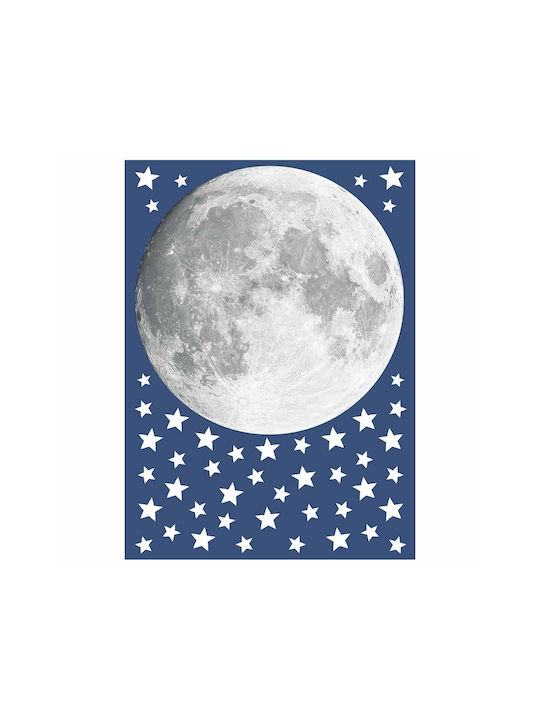 Ango Kinder Wandsticker Wand Leuchtend Moon 215x80cm