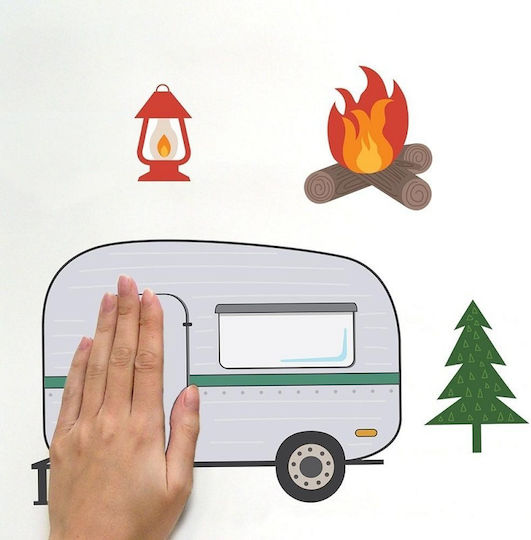 RoomMates Decor Детска стикерна за стена Стена Camping