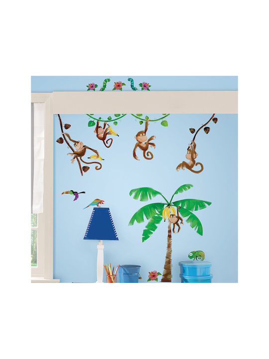 RoomMates Decor Kids Wall Sticker Little Monkeys