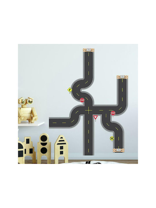 RoomMates Decor Kids Vinyl Wall Sticker Build A Road 60pcs