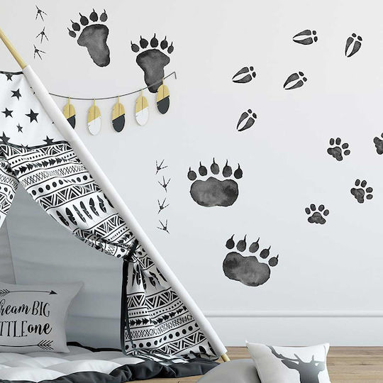 RoomMates Decor Kinder Wandsticker Wand Fußabdrücke 70Stück