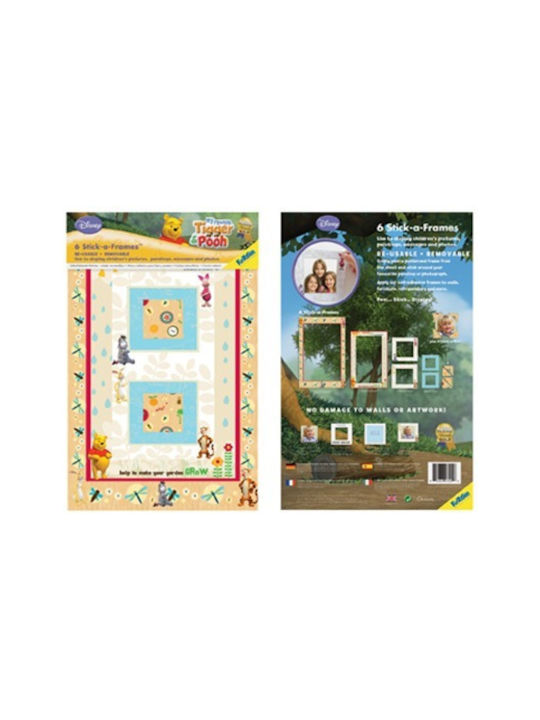 OIKOPEN Детска стикерна за стена Стена Winnie the Pooh 6бр