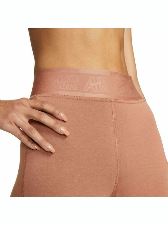 Air Women's Long Training Legging High Waisted Beige