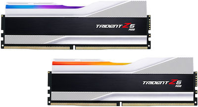 G.Skill Trident Z5 RGB 32GB DDR5 RAM με 2 Modules (2x16GB) και Ταχύτητα 6400 για Desktop