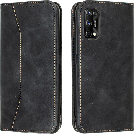 Bodycell PU Leather Portofel Piele artificială Negru (Realme 7 Pro) 04-00689