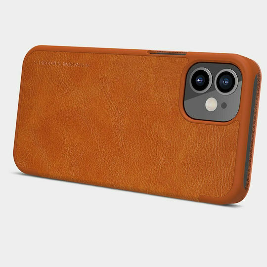 Nillkin Qin Buchen Sie Synthetisches Leder Braun (iPhone 12 mini)