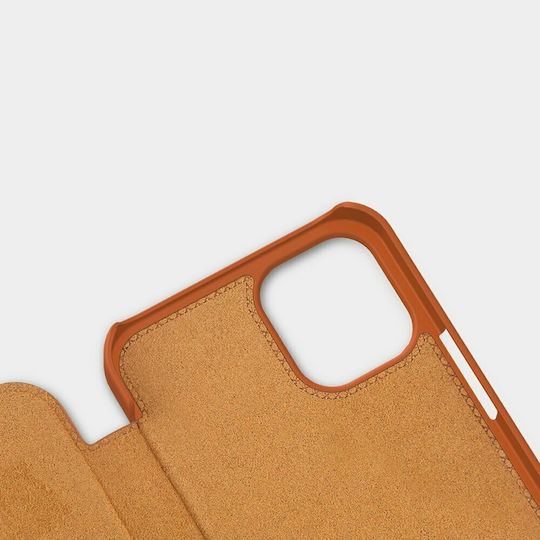 Nillkin Qin Buchen Sie Synthetisches Leder Braun (iPhone 12 mini)
