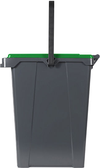 Green City International Minimax Recycling Plastic Waste Bin 50lt Gray