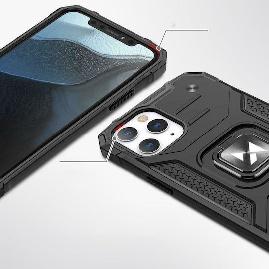 Wozinsky Ring Armor Back Cover Πλαστικό Μαύρο (iPhone 13 Pro)