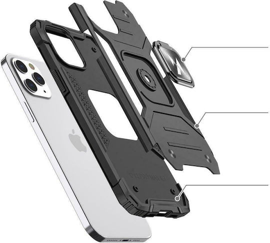 Wozinsky Ring Armor Back Cover Πλαστικό Μαύρο (iPhone 13 Pro)