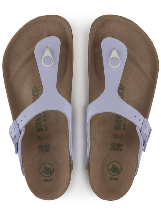 Gizeh Vegan Birko-Flor Nubuck Дамски Анатомични Сандали Лилав Мъгла Нормална Кройка