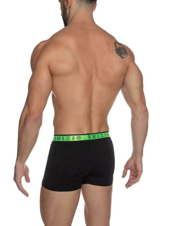 Inizio Herren Boxershorts Black / Cabbage 1Packung