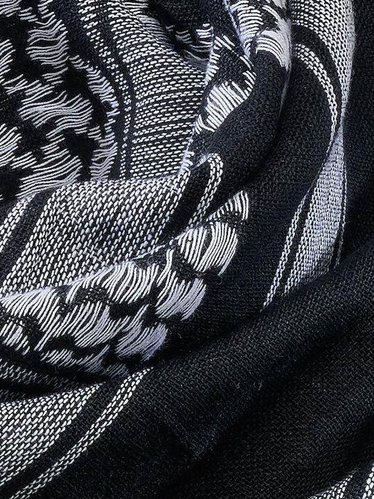 7009 Men's Foulard Black / White