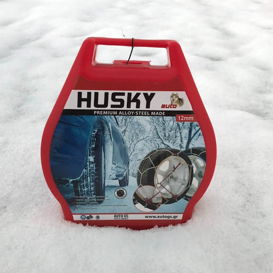 Husky No 80 No 80 Αντιολισθητικές Αλυσίδες Πάχους 12mm Επιβατικού Αυτοκινήτου 2τμχ