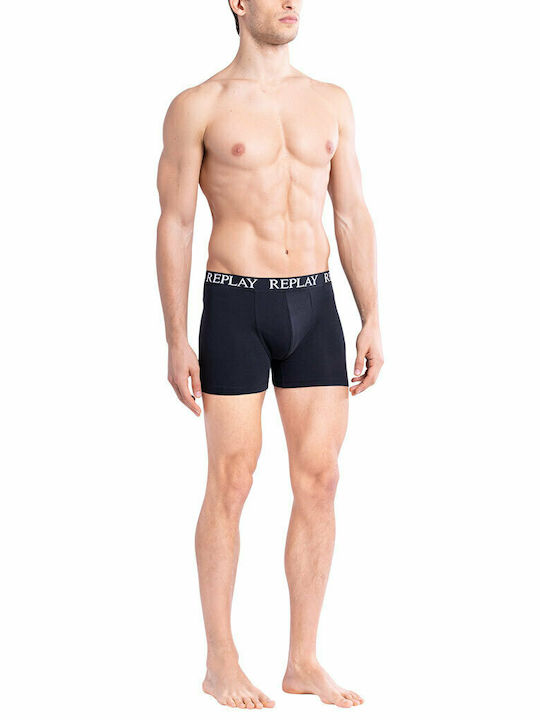 Replay Herren Boxershorts Black / Grey / White 3Packung