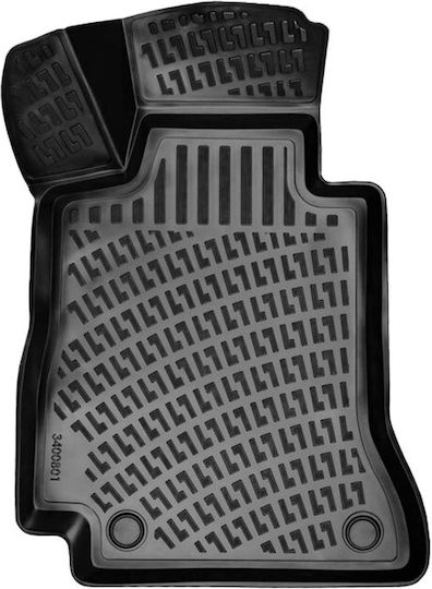 Rizline Set of Front and Rear Mats 4pcs Tray Type for Mercedes-Benz E Class 2016 Black