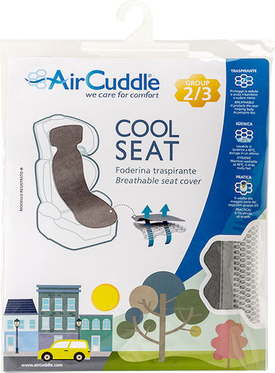Air Cuddle Breathable Car Seat Cover Air Layer Gray