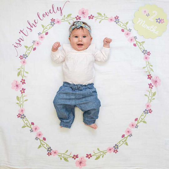 Lulujo Baby Photography Sheet Isn't She Lovely for Girl